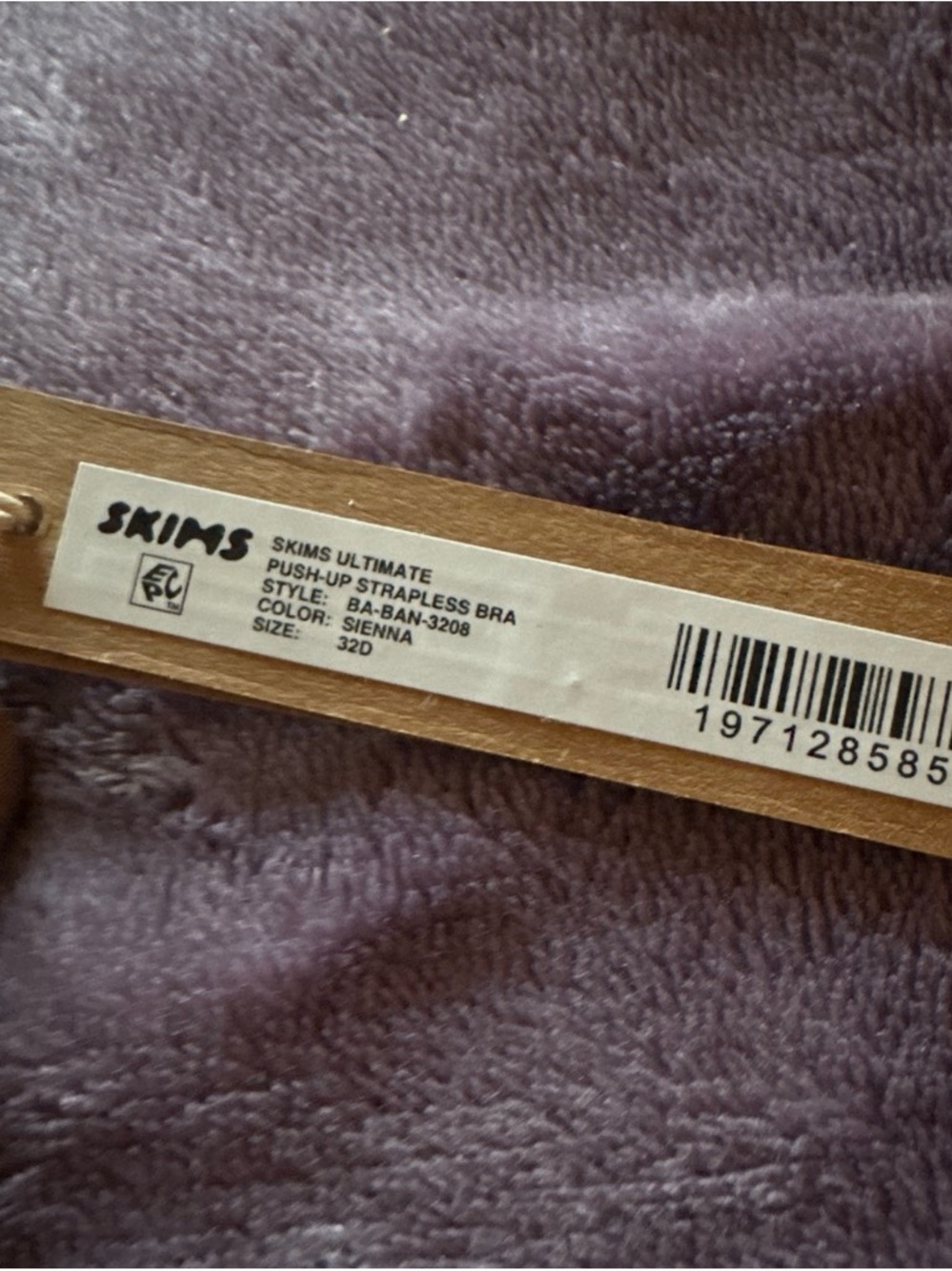 SKIMS Ultimate Push-up Strapless Bra in Sienna - Picture 2 of 2